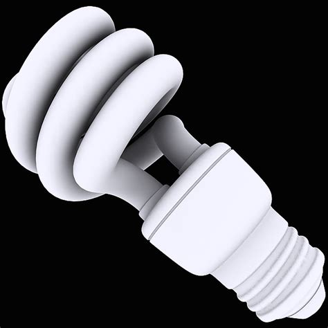 Compact Fluorescent Bulb 3d Model Cgtrader