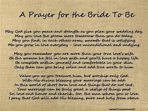 Printable Prayer For The Bride To Be Prayer For Bride Etsy