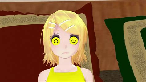 3d Animated  Bare Shoulders Blonde Hair Expressionless