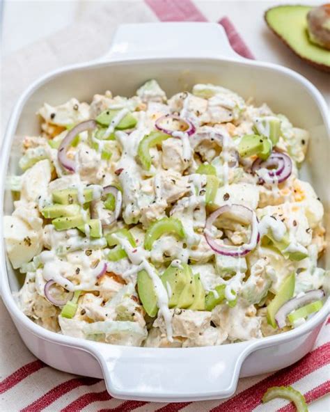 Super Fast And Easy Chicken Avocado Egg Salad For Eating Clean Clean