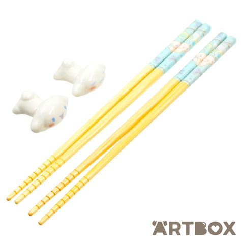 Buy Sanrio Cinnamoroll Balloons Chopsticks And Rest Set For 2 Blue At