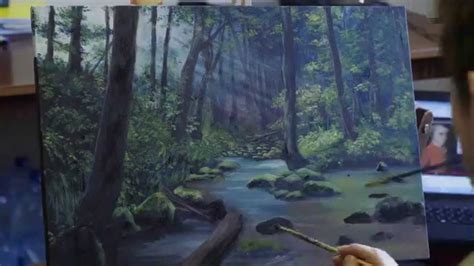 Painting Forest With Acrylic Time Lapse Youtube