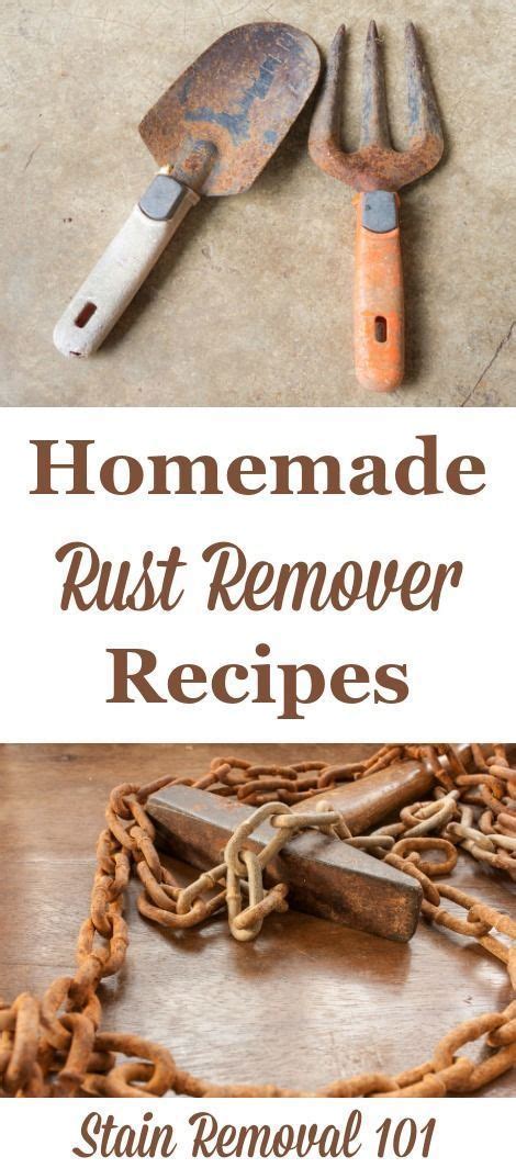 Natural Homemade Rust Remover Recipes Rust Removers Cleaning Hacks