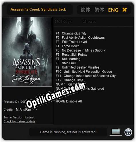 Assassins Creed Syndicate Jack The Ripper Cheats Trainer 14