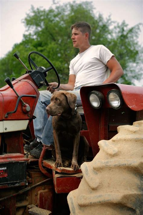 Guy On Tractor With Dog Guys Country Boys Farms Living
