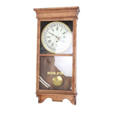 Vintage Early 1900s Sessions Regulator Wall Clock