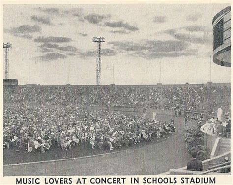 Interior Music Lovers At Concert In Schools Stadium Newark Sports