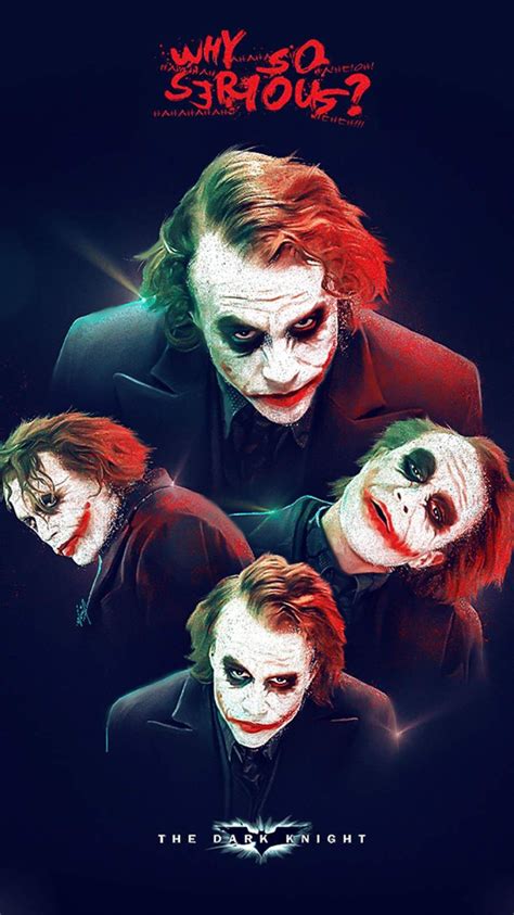 Why So Serious Iphone Wallpaper Batman Vs Joker Heath Ledger Joker