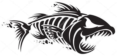 Download Royalty Free Fish Skeleton Vector Illustration Stock Vector