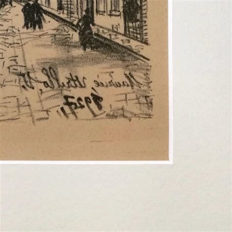 Maurice Utrillo The Walk Original Lithograph By Maurice Utrillo