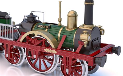 Occre Adler Steam Train Locomotive 124 Scale Wood And Metal Model Kit