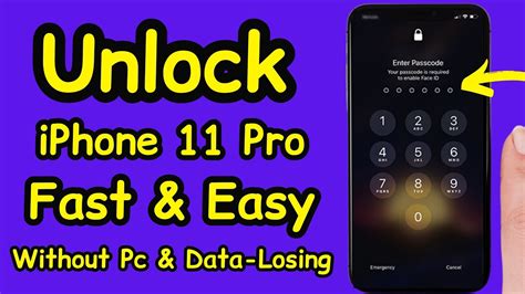 Unlock Iphone 11 Pro Fast And Easy Without Pc And Data Losing 2023 Youtube