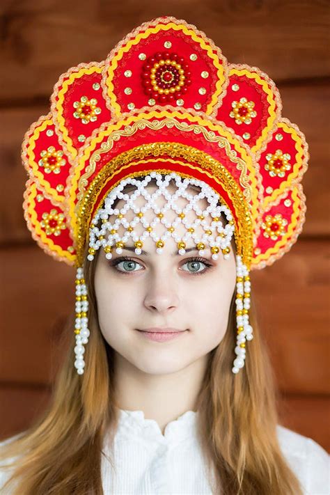 Russian Kokoshnik Or Folk Headdresses And A Few From Neighboring