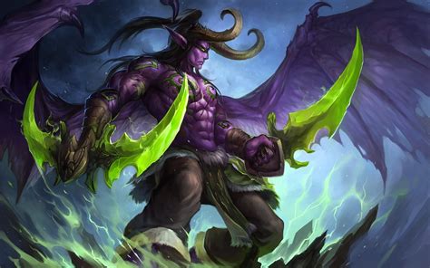 World Of Warcraft Fan Art Illidan Stormrage Wallpaper Games