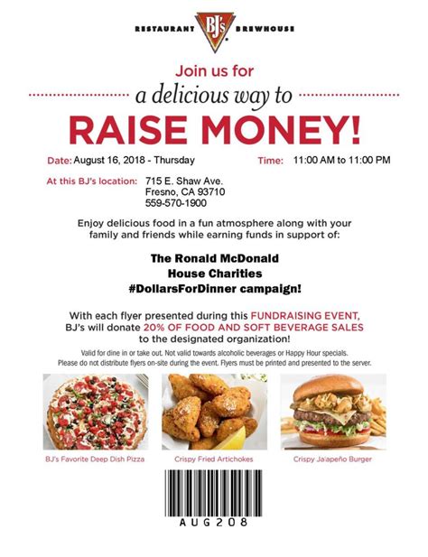 Join Us For A Delicious Way To Raise Money Ronald Mcdonald House