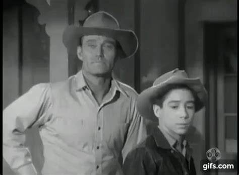Chuck Connors Johnny Crawford The Rifleman Johnny Was I Fall In