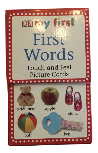 my first words touch and feel picture flash cards first words by dk ebay