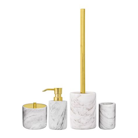 About 12% of these are bathroom sets. Marble/Gold Bathroom Collection | Gold bathroom, Bathroom ...