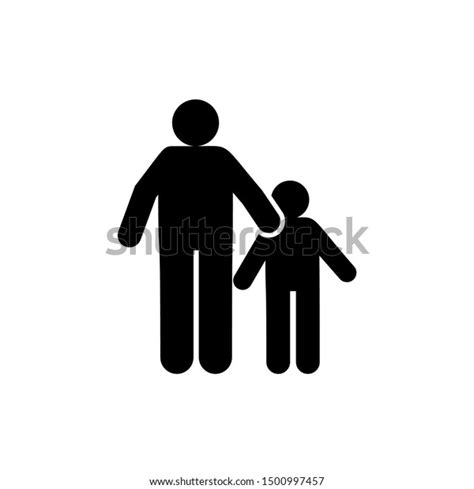 Father Boy Son Icon Element Friends Stock Vector Royalty Free