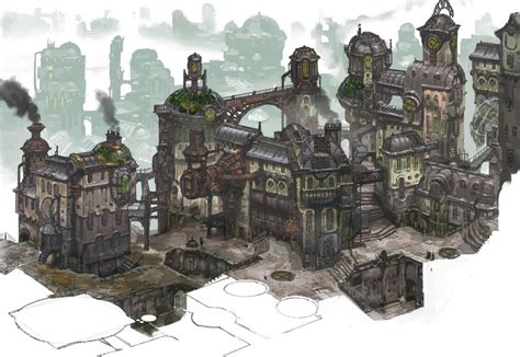 Zaun Regions Universe Of League Of Legends Steampunk City