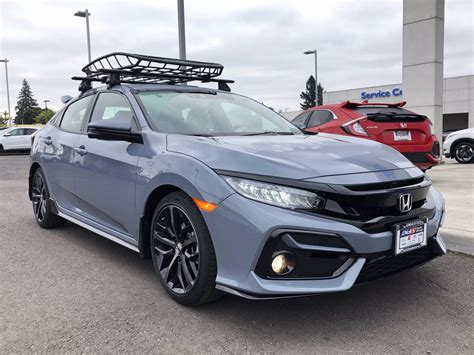 Powered by a 1.5 l, 4 cylinder, gas engine w/ fwd and cvt transmission. New 2020 Honda Civic Hatchback Sport Touring Hatchback for ...