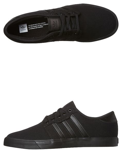 Adidas Mens Seeley Shoe Black Black Surfstitch