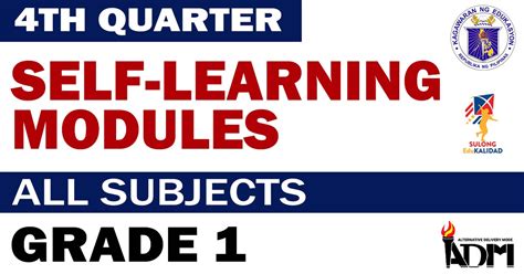 Grade 1 4th Quarter Self Learning Modules Deped Click