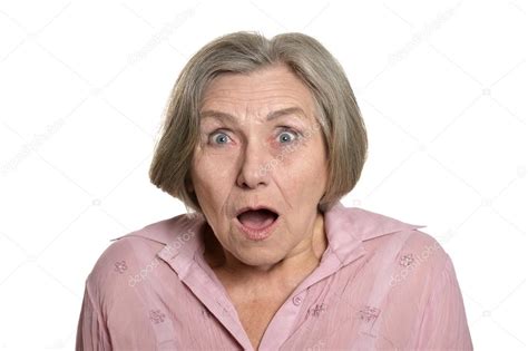 Surprised Senior Woman Stock Photo By ©aletia 70242455