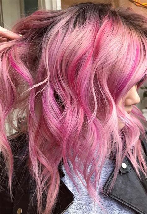 55 Lovely Pink Hair Colors Tips For Dyeing Hair Pink Glowsly Light