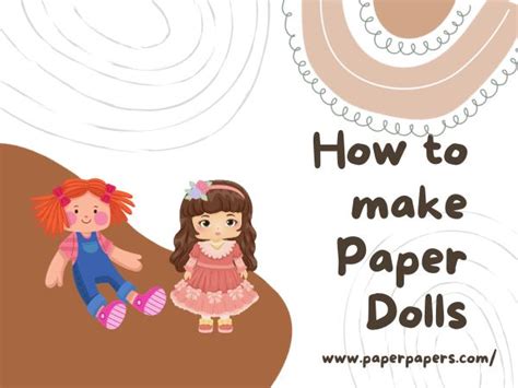 Diy Paper Dolls How To Make Paper Dolls 2 Quick Methods