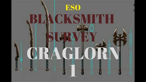 ESO BLACKSMITH SURVEY CRAGLORN 1 YouTube