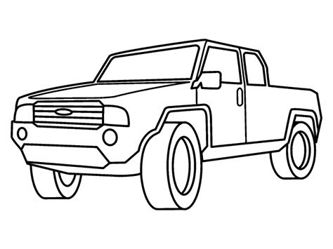 pickup truck coloring page coloring pages