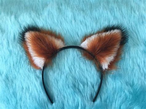 Fox Ears Headband New Fur High Quality By Feistyfurs Ear Headbands