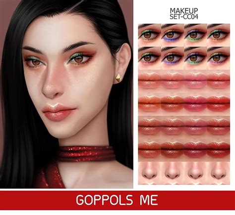 Goppols Me Gold Makeup Set Cc04 • Sims 4 Downloads