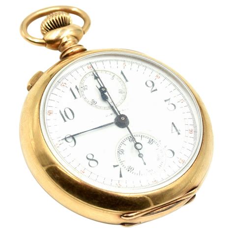 patek philippe yellow gold minute repeater split second chronograph pocket watch for sale at 1stdibs