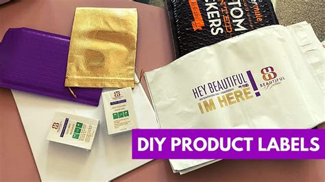 How To Make Product Labels At Home Youtube