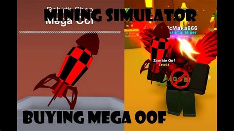 Buying Mega Oof Mining Simulator Youtube