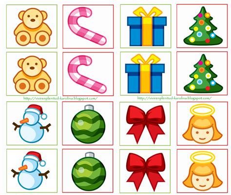 Juegos online juegos para niños. Dulces Momentos..★: Memorama Navidad!! | Actividades navideñas preescolares, Manualidades ...