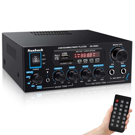 Buy Sunbuck Home Audio Amplifier Stereo Receivers With Bluetooth 5 0