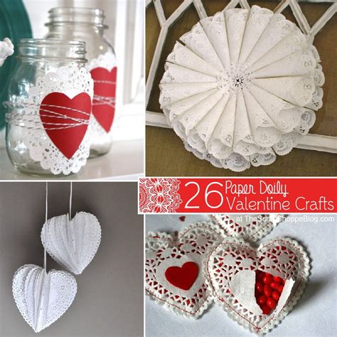 Paper Doily Heart Crafts
