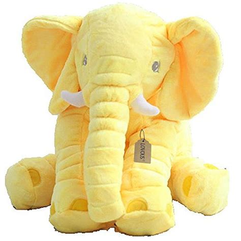 Lovous Super Soft Cute Big Stuffed Elephant Plush Doll Baby Elephants
