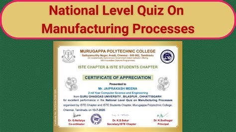 Quiz winner certificate template seven ways on how to get the most from this quiz w certificate templates free printable certificates templates printable free from i.pinimg.com. Free Quiz Certificate || National Level Quiz on Manufacturing Processes || Online Quiz ...