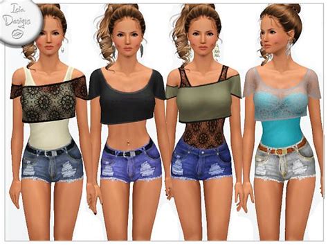 80s Fashion Sims 4 Clothing Top Outfits Clothes For Women