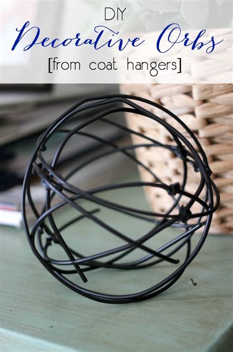 How To Make Stylish Decorative Orbs From Coat Hangers Love Create
