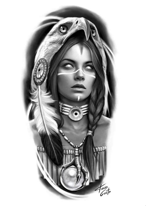 Indian Women Tattoo Indian Girl Tattoos Indian Skull Tattoos Indian