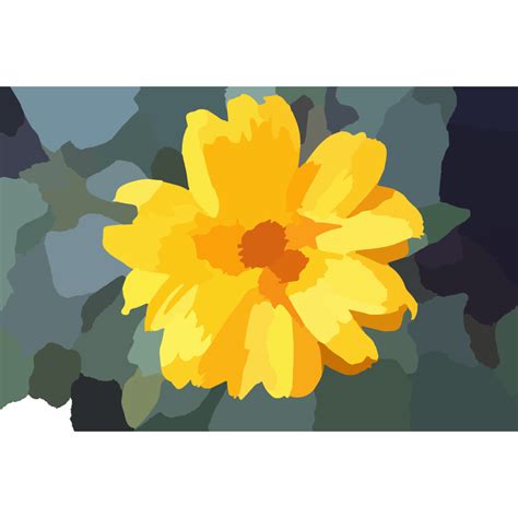 Abstract Yellow Flower Png Svg Clip Art For Web Download Clip Art