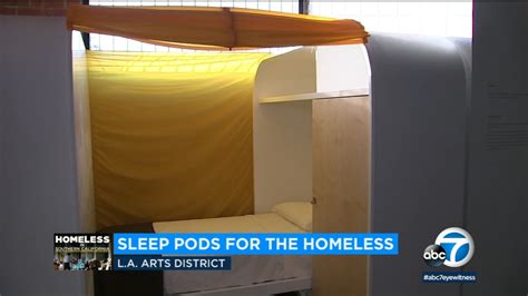 Sleep Pods For The Homeless In La Aim To Ease Transition Into Permanent Housing Abc7 Los Angeles
