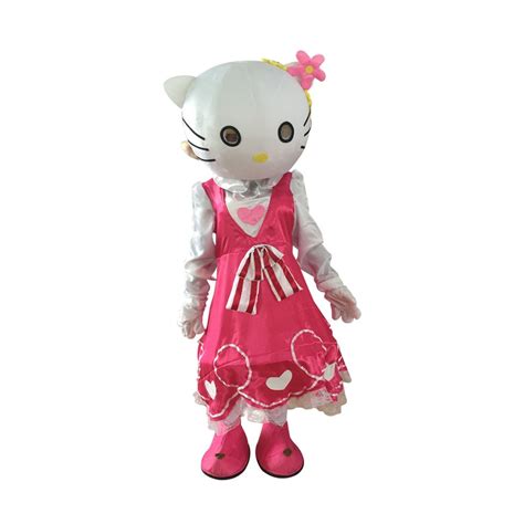 Cosplaydiy Unisex Mascot Costume Fancy Pink Hello Kitty