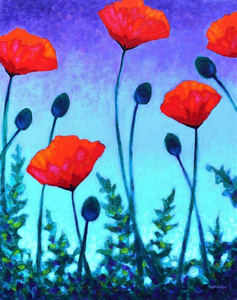 Poppy Corner Painting By John Nolan Fine Art America