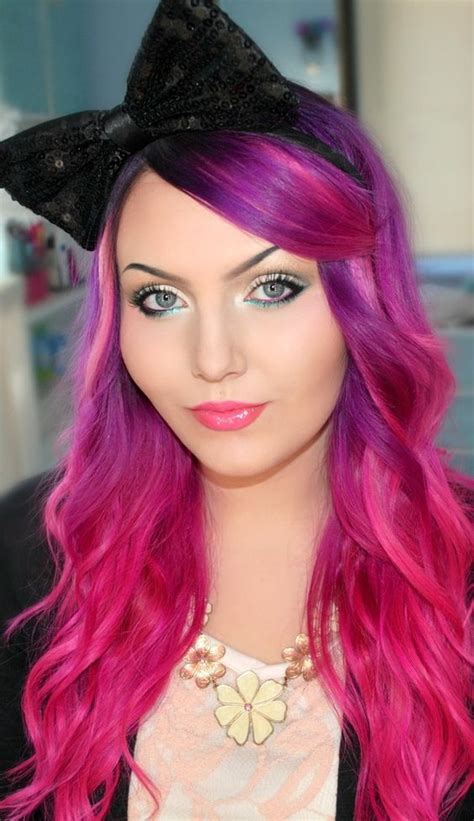 The color starts with black shade after that ends with different colors of brown and blonde added. La moda en tu cabello: Ombre pink hair - Pelo rosa estilo ...